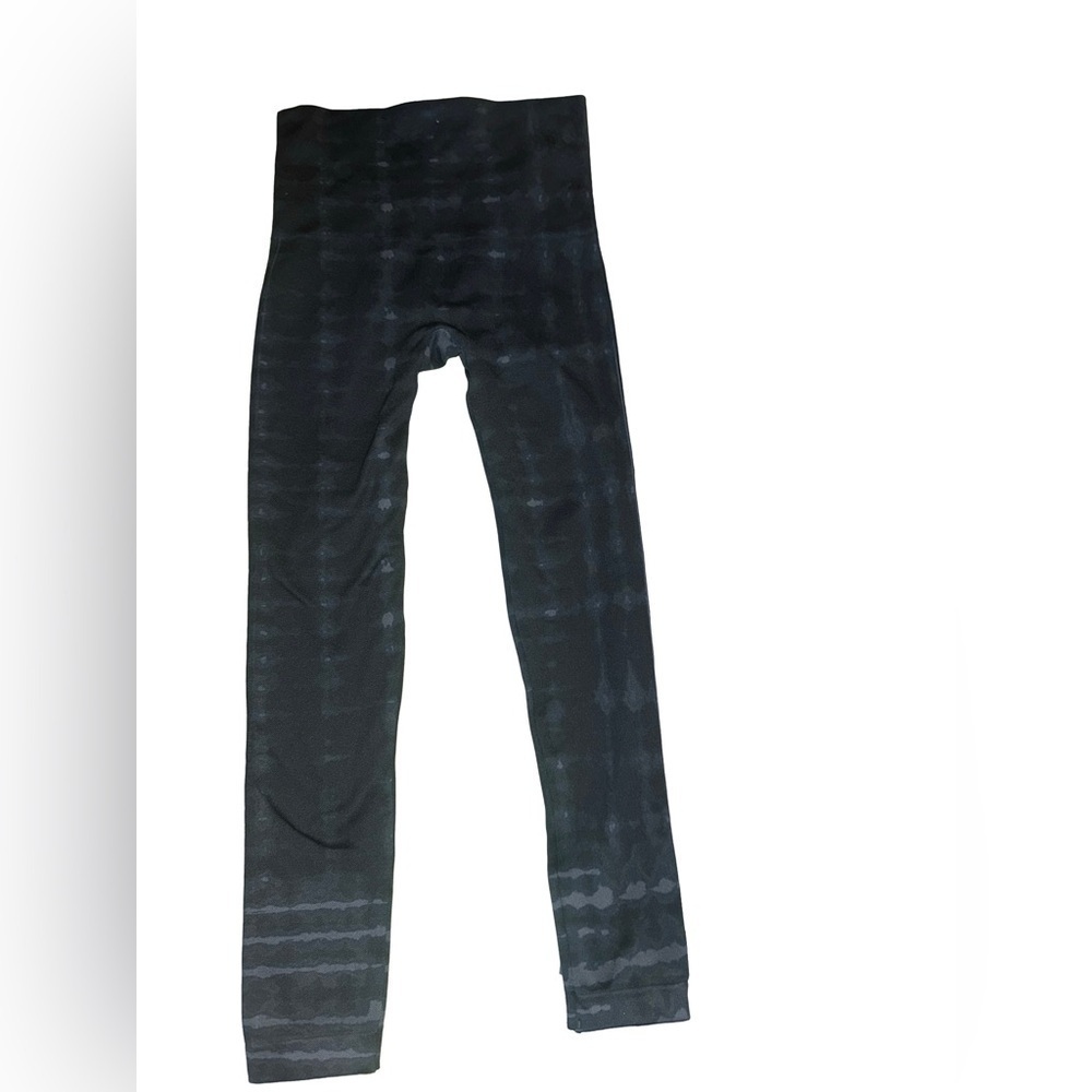 Spanx Look at Me Know Black Gray Leggings Sample Size - Picture 4 of 6